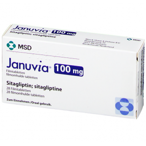 JANUVIA 100 mg ( sitagliptin ) 28 film-coated Tablets